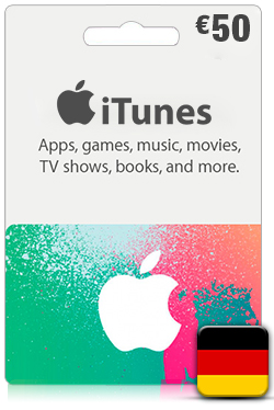 iTunes Gift Card 50 Euro- DE