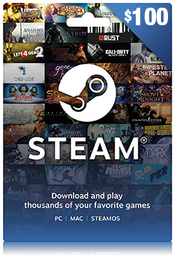 Steam Wallet Code 100 USD - Global