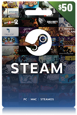 Steam Wallet Code 50 USD - Global