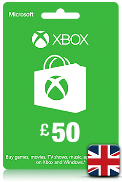 Xbox Live Gift Card - 50 GBP [ UK ]