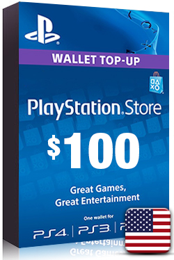 PlayStation Network Card PSN Key 100 Dollar [ US ]