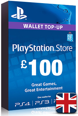 PlayStation Network Card PSN Key 100 Pound [ UK ]